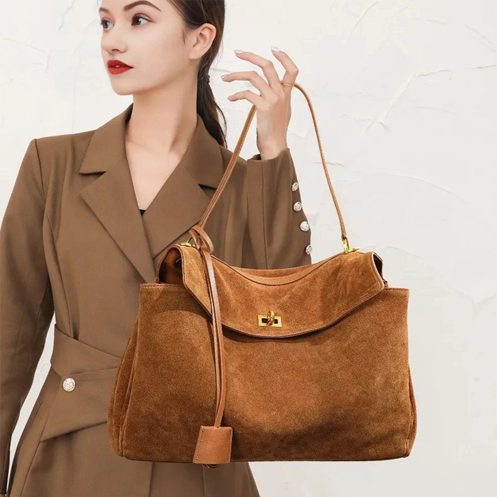 Autumn Winter Women's Suede Ge - Luxury Bags Tote ulasan dan harga