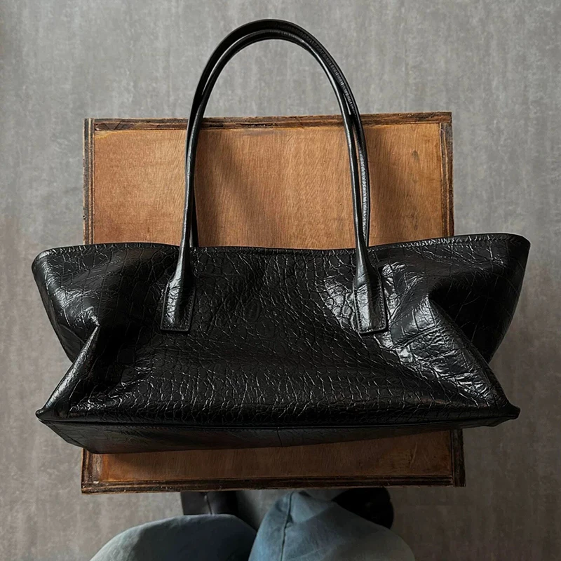 Retro Crocodile Embossed Handb - Luxury Bags Tote ulasan dan harga