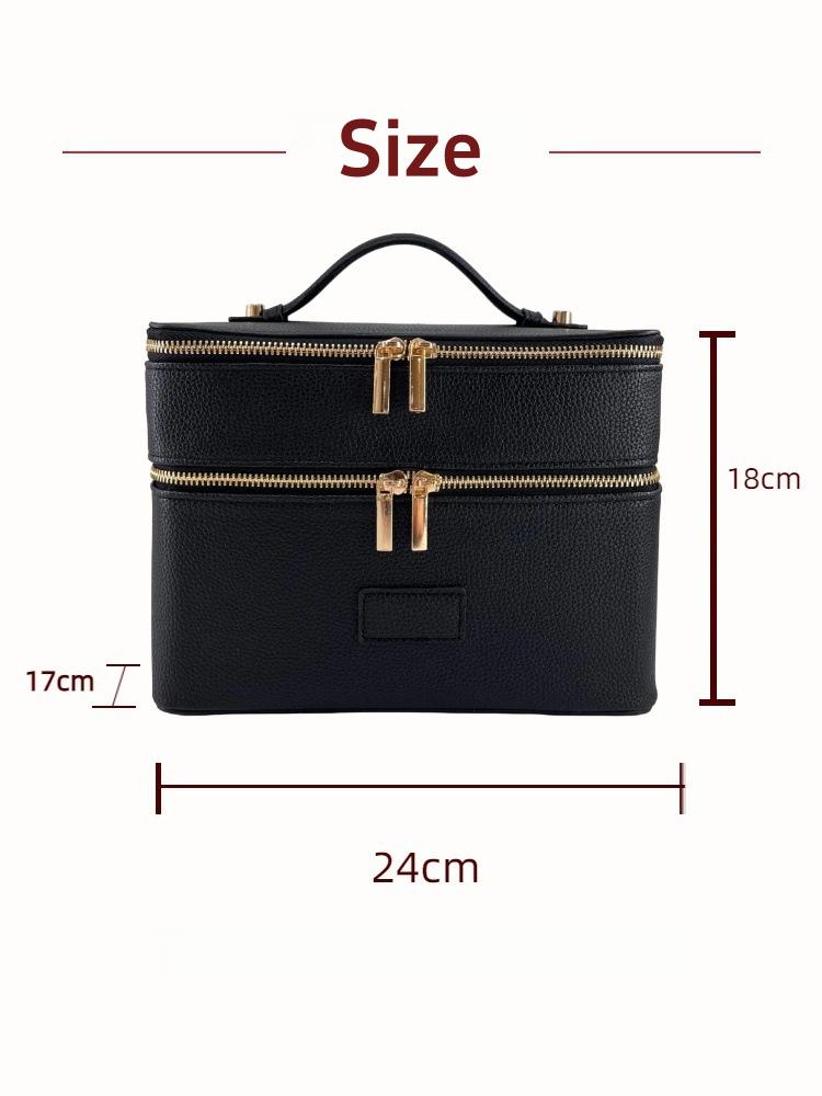Large Capacity Double-layer Lu - Luxury Bags Leather ulasan dan harga