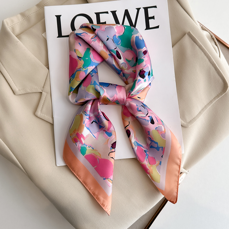 Luxury Floral Print Square Sil - Luxury Bags China ulasan dan harga